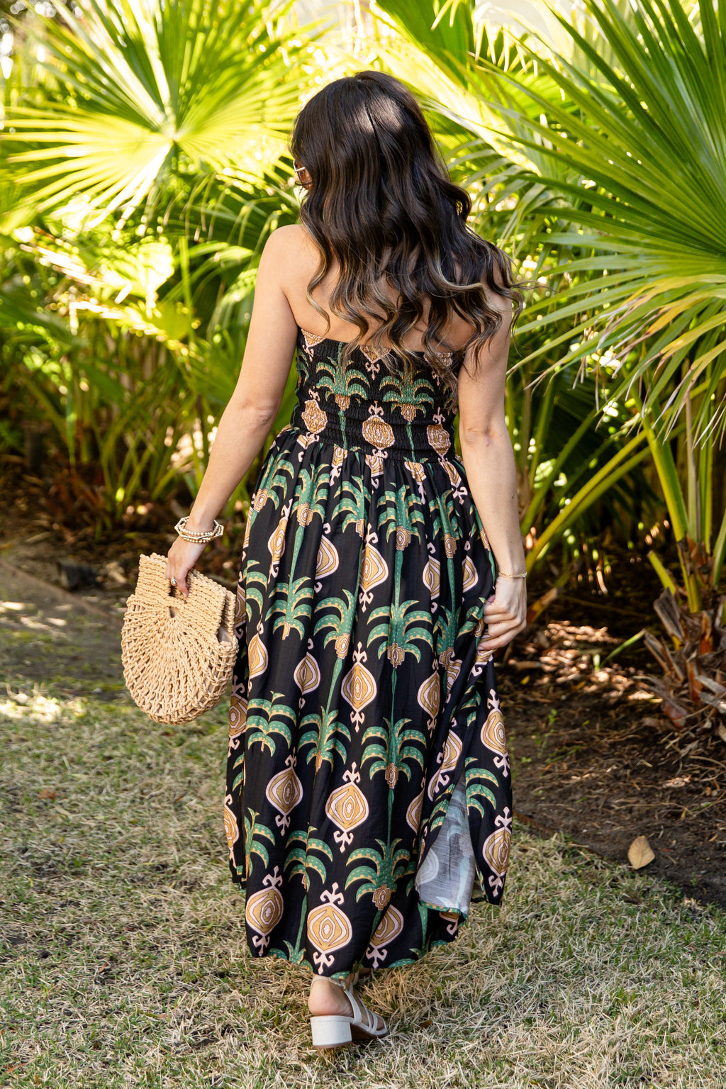 FINAL SALE - Chic Essential Strapless Smocked Black Maxi Dress