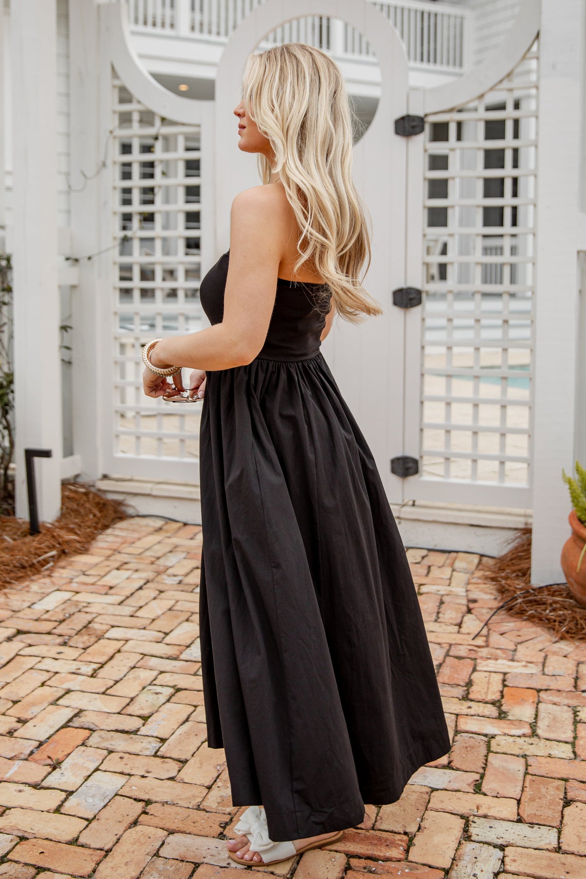 FINAL SALE - Chateau Days Strapless Maxi Dress