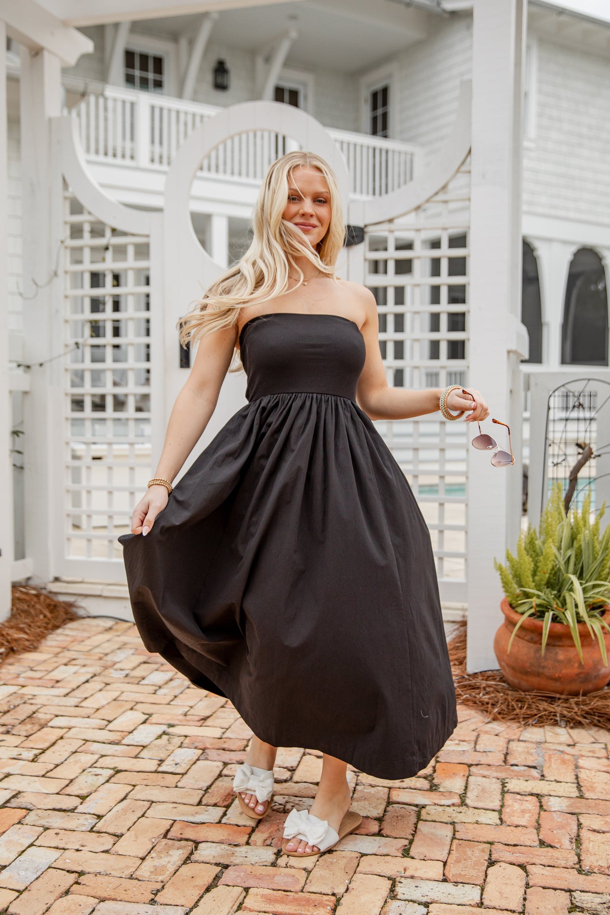 FINAL SALE - Chateau Days Strapless Maxi Dress