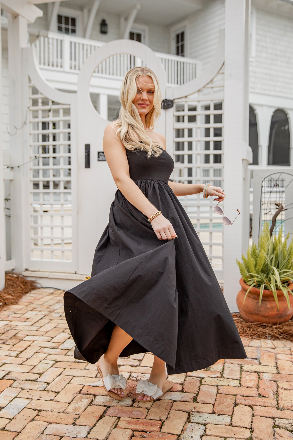 FINAL SALE - Chateau Days Strapless Maxi Dress
