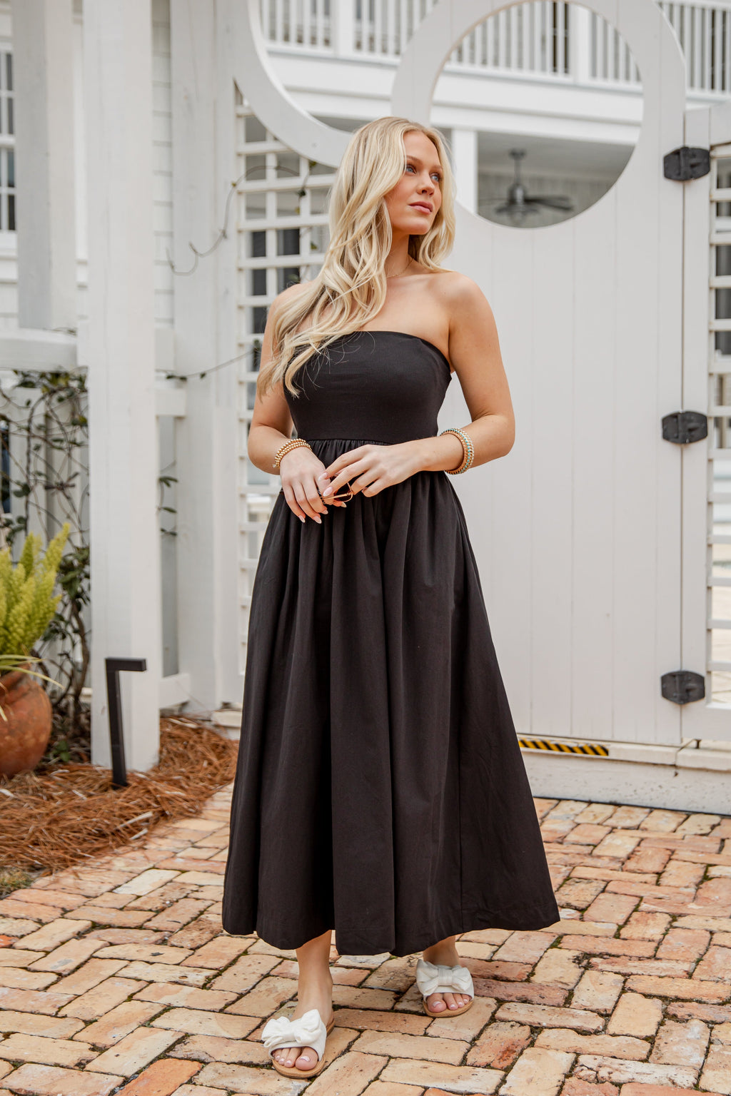 FINAL SALE - Chateau Days Strapless Maxi Dress