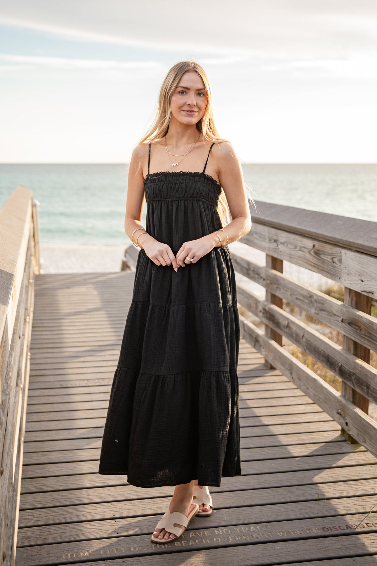 FINAL SALE - Sail Away Tiered Maxi Dress