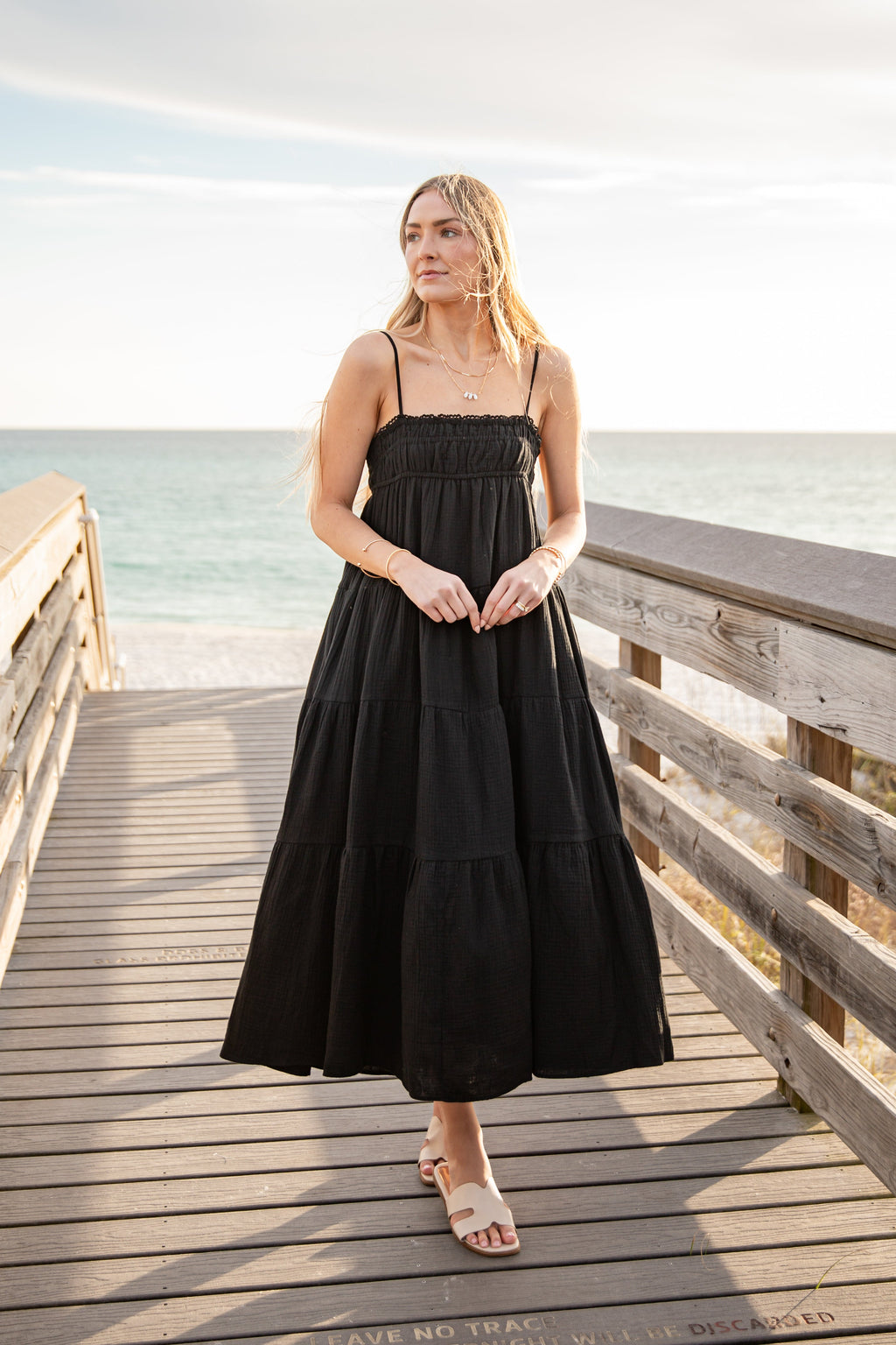 FINAL SALE - Sail Away Tiered Maxi Dress