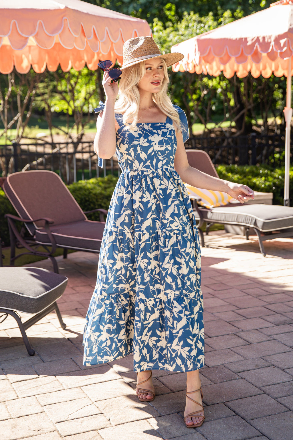 Coastal Romance Floral Maxi Dress