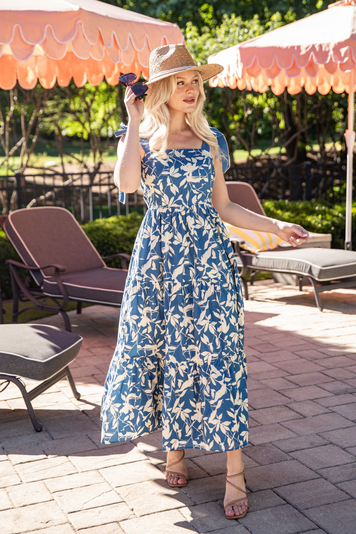 Coastal Romance Floral Maxi Dress