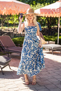 Coastal Romance Floral Maxi Dress