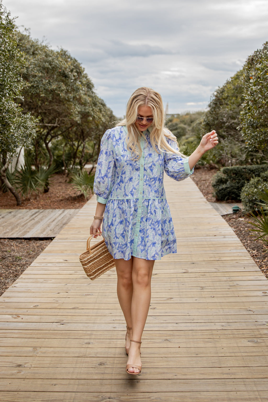 FINAL SALE - Blossom Breeze Floral Mini Dress