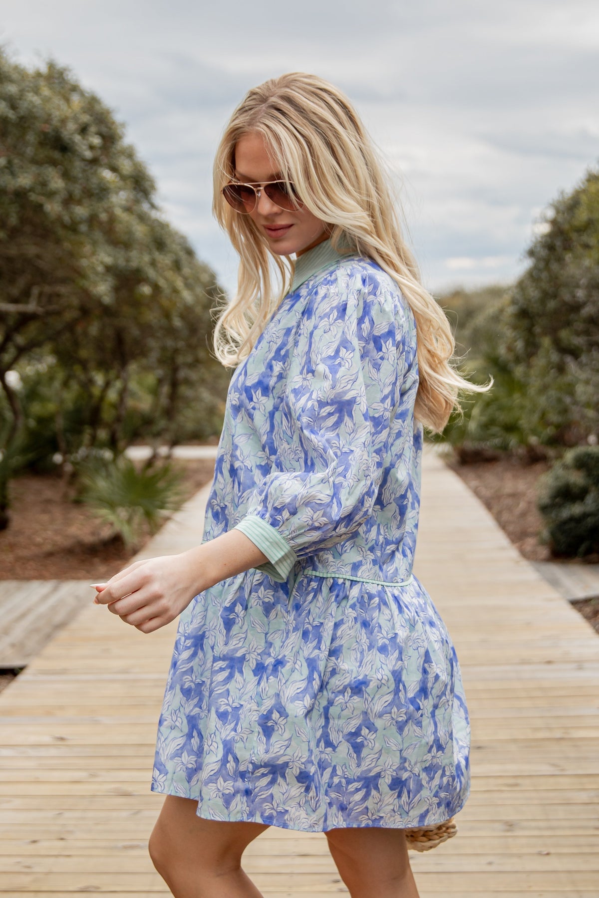 FINAL SALE - Blossom Breeze Floral Mini Dress