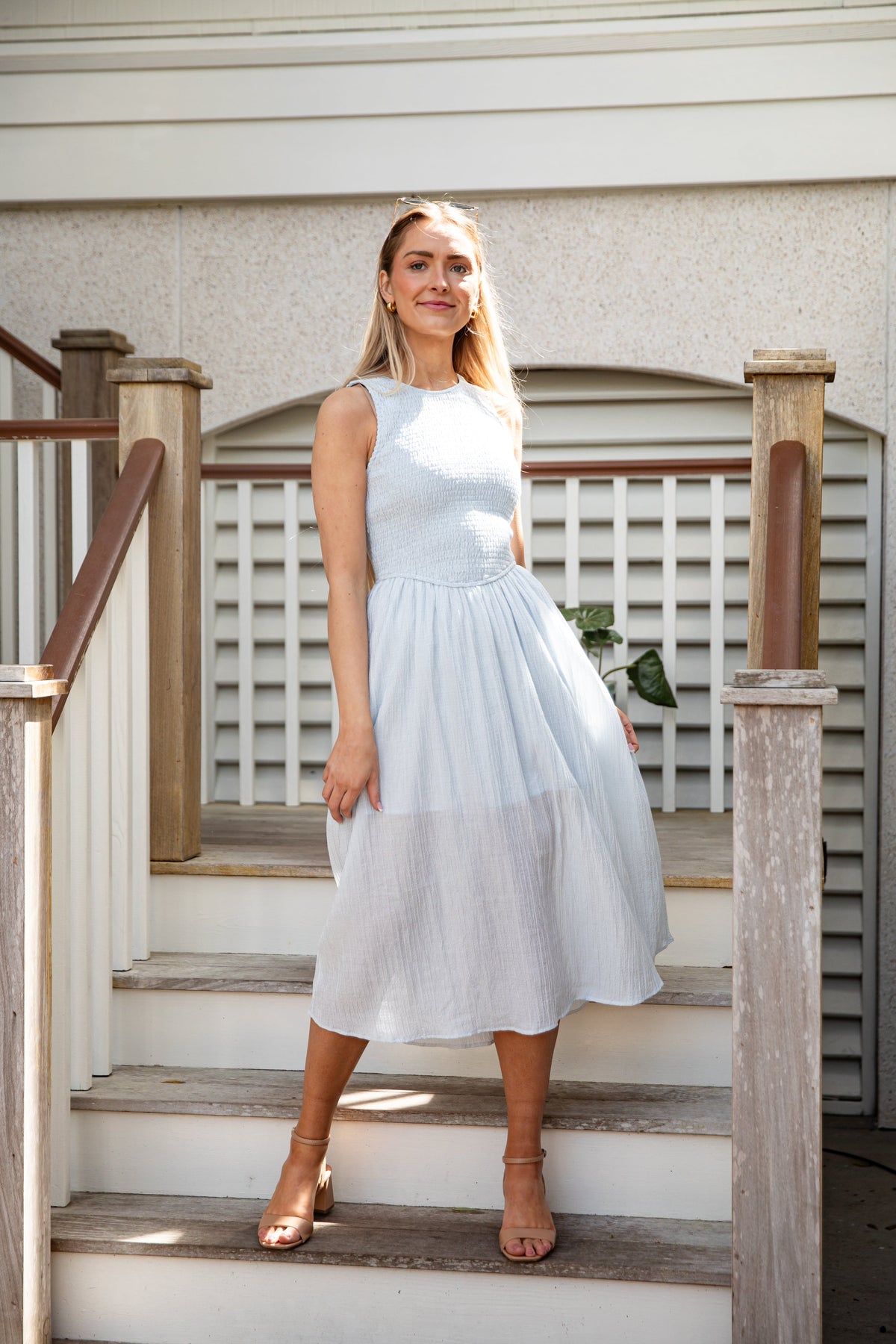 FINAL SALE - Storybook Stroll Smocked Midi Dress