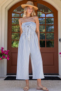 Summer Soiree Blue Stripe Jumper