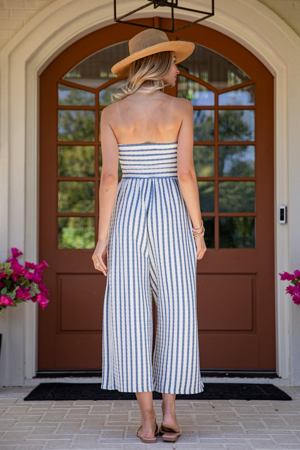 Summer Soiree Blue Stripe Jumper