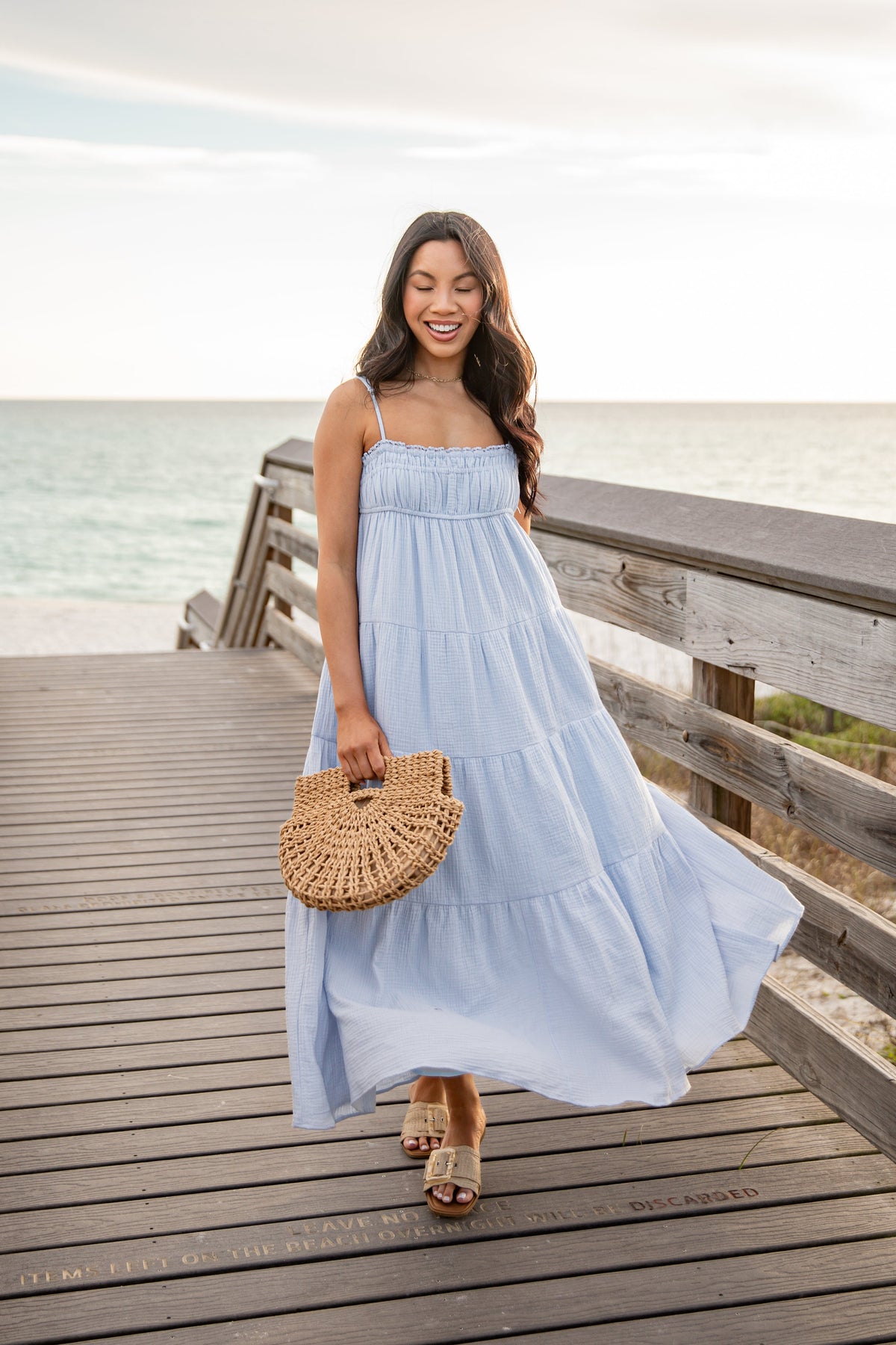 FINAL SALE - Sail Away Tiered Maxi Dress