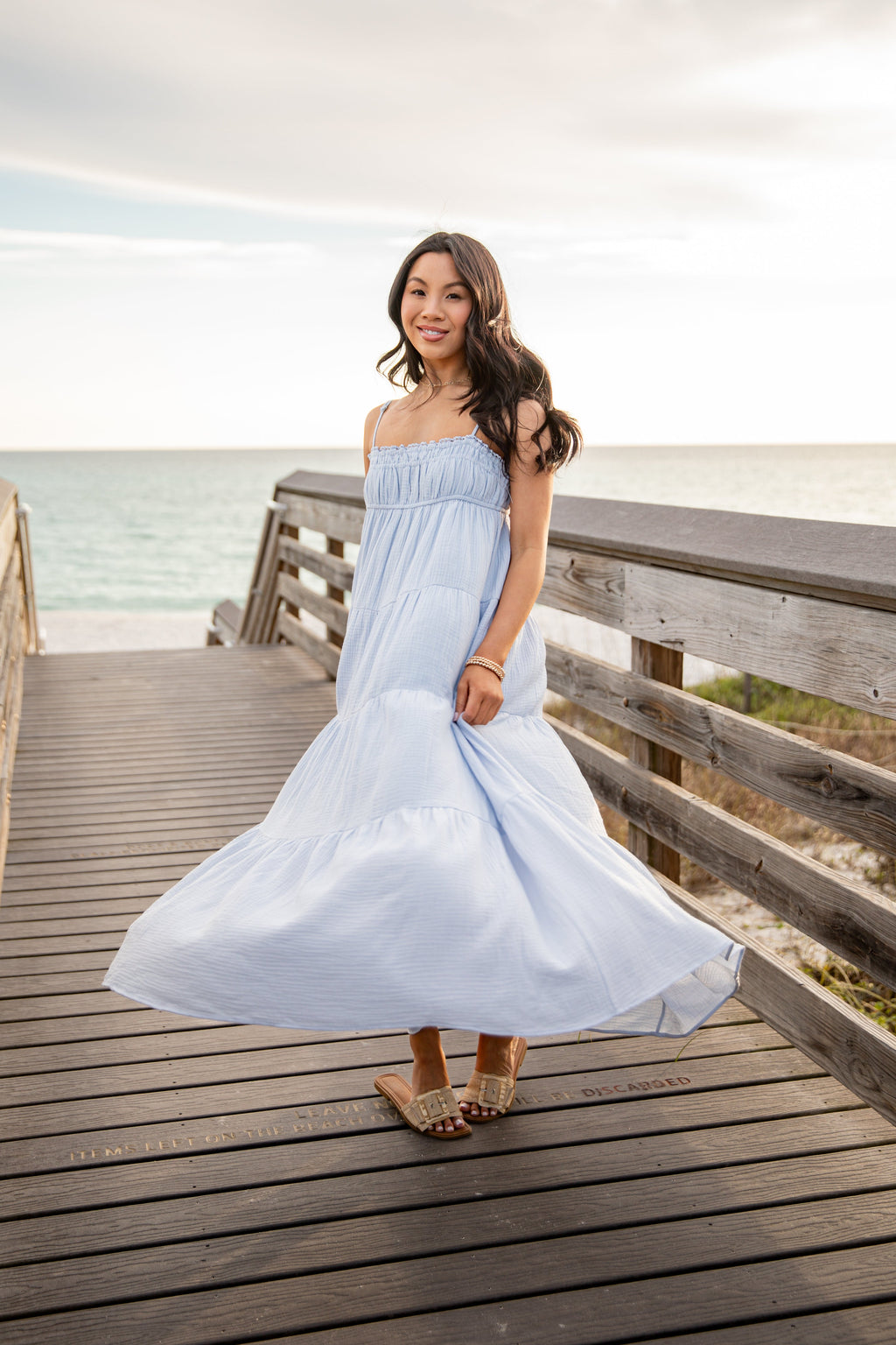 FINAL SALE - Sail Away Tiered Maxi Dress
