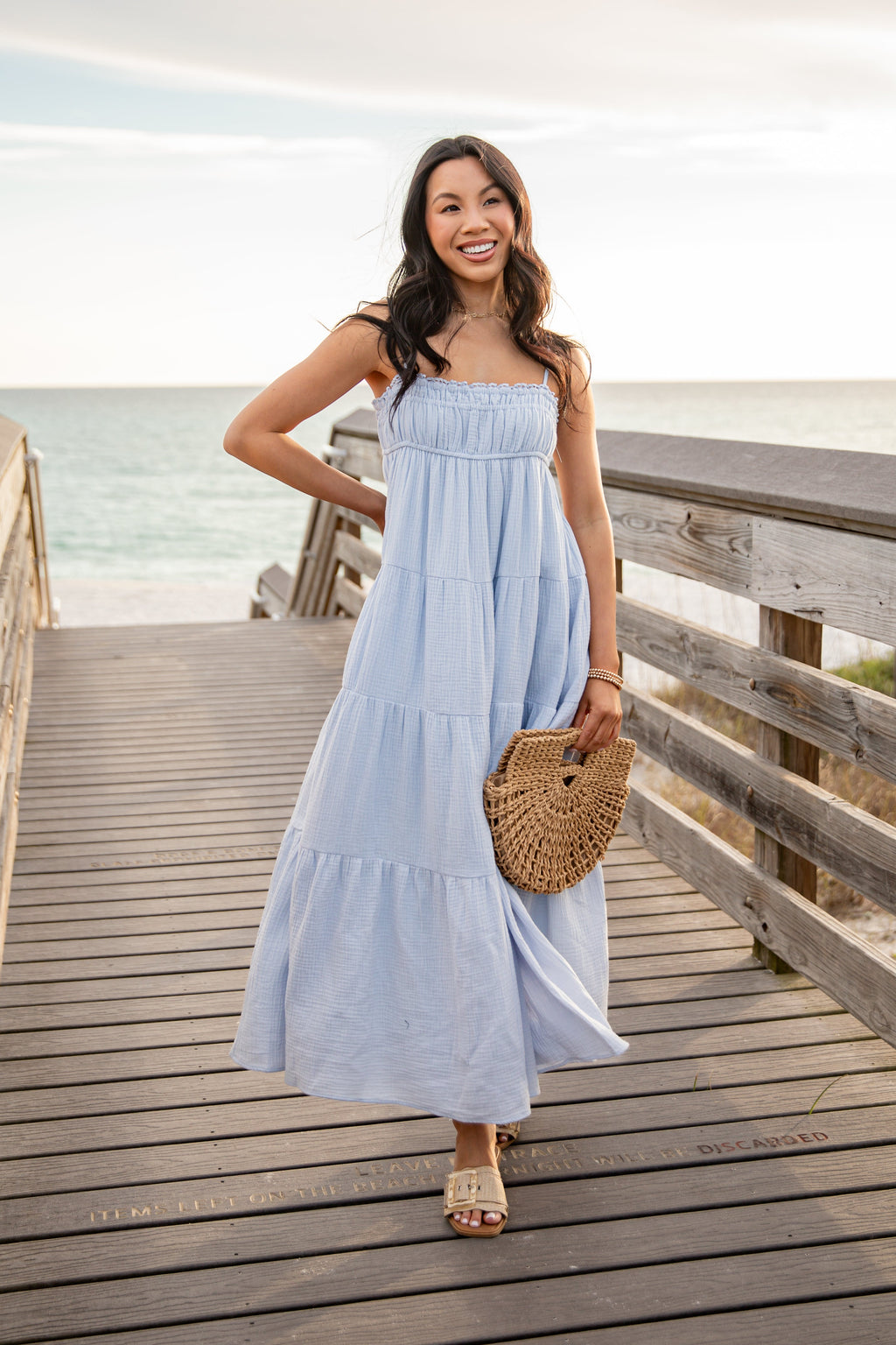 FINAL SALE - Sail Away Tiered Maxi Dress