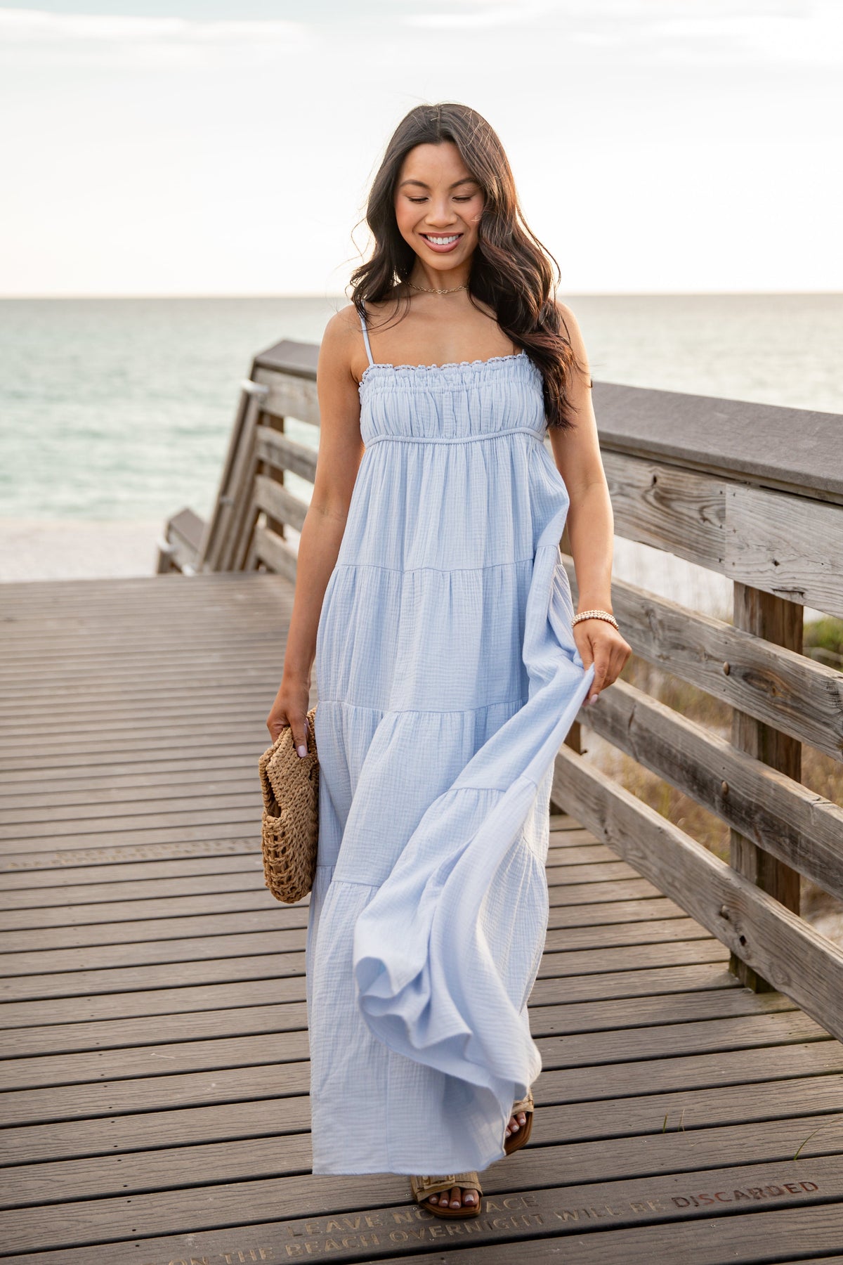 FINAL SALE - Sail Away Tiered Maxi Dress