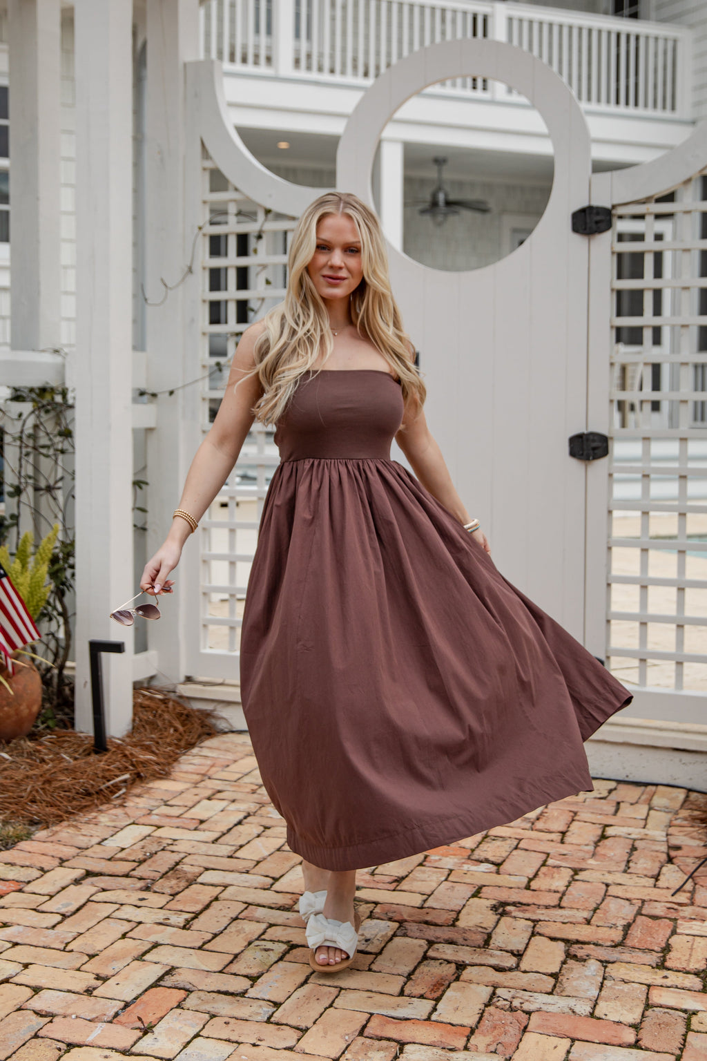 FINAL SALE - Chateau Days Strapless Maxi Dress