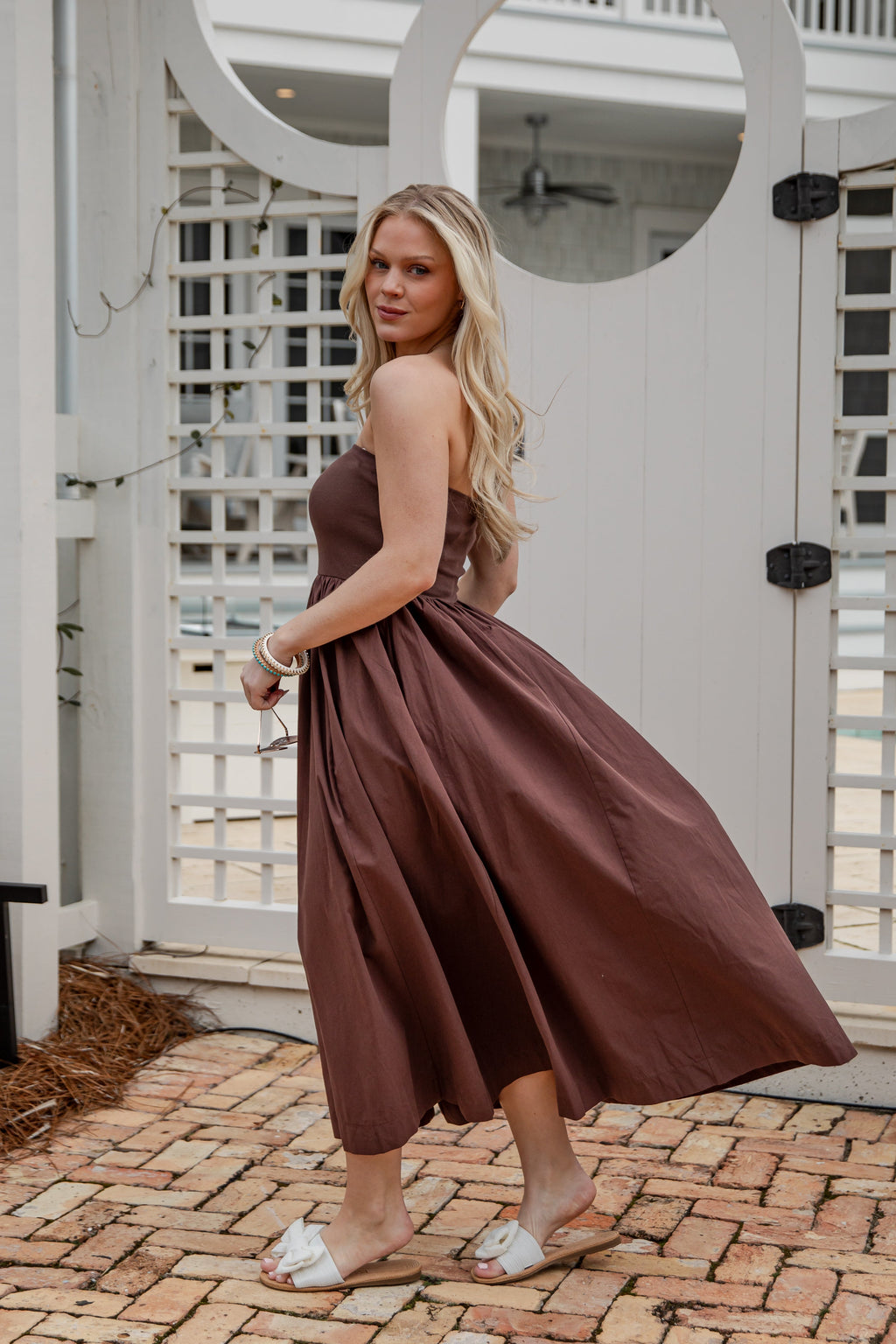 FINAL SALE - Chateau Days Strapless Maxi Dress