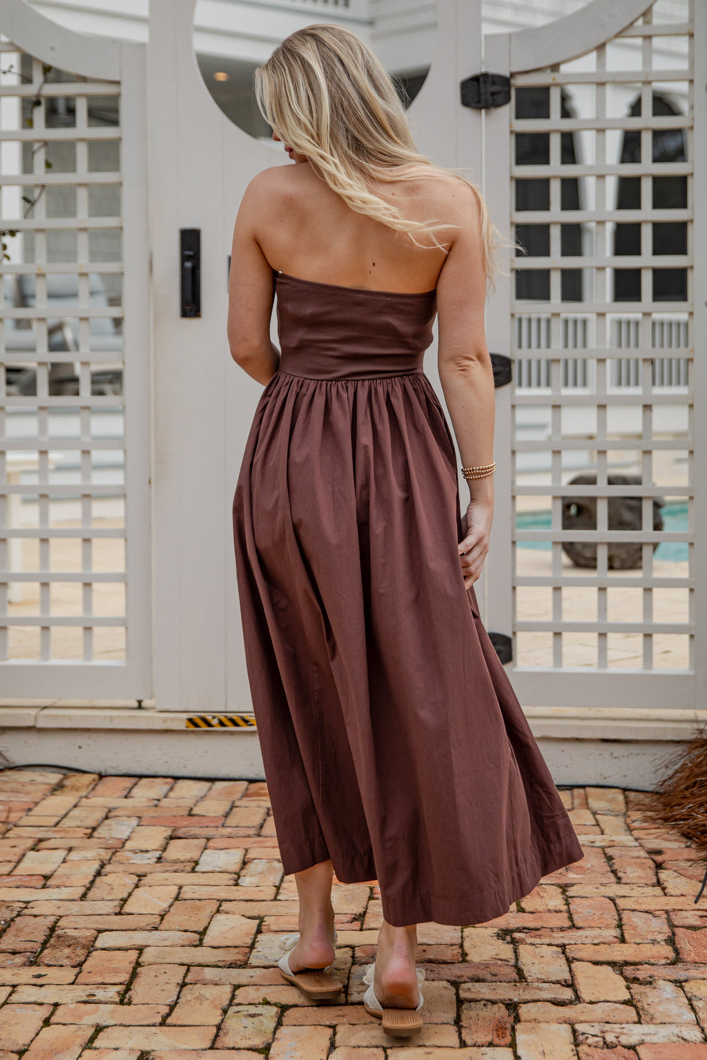 FINAL SALE - Chateau Days Strapless Maxi Dress