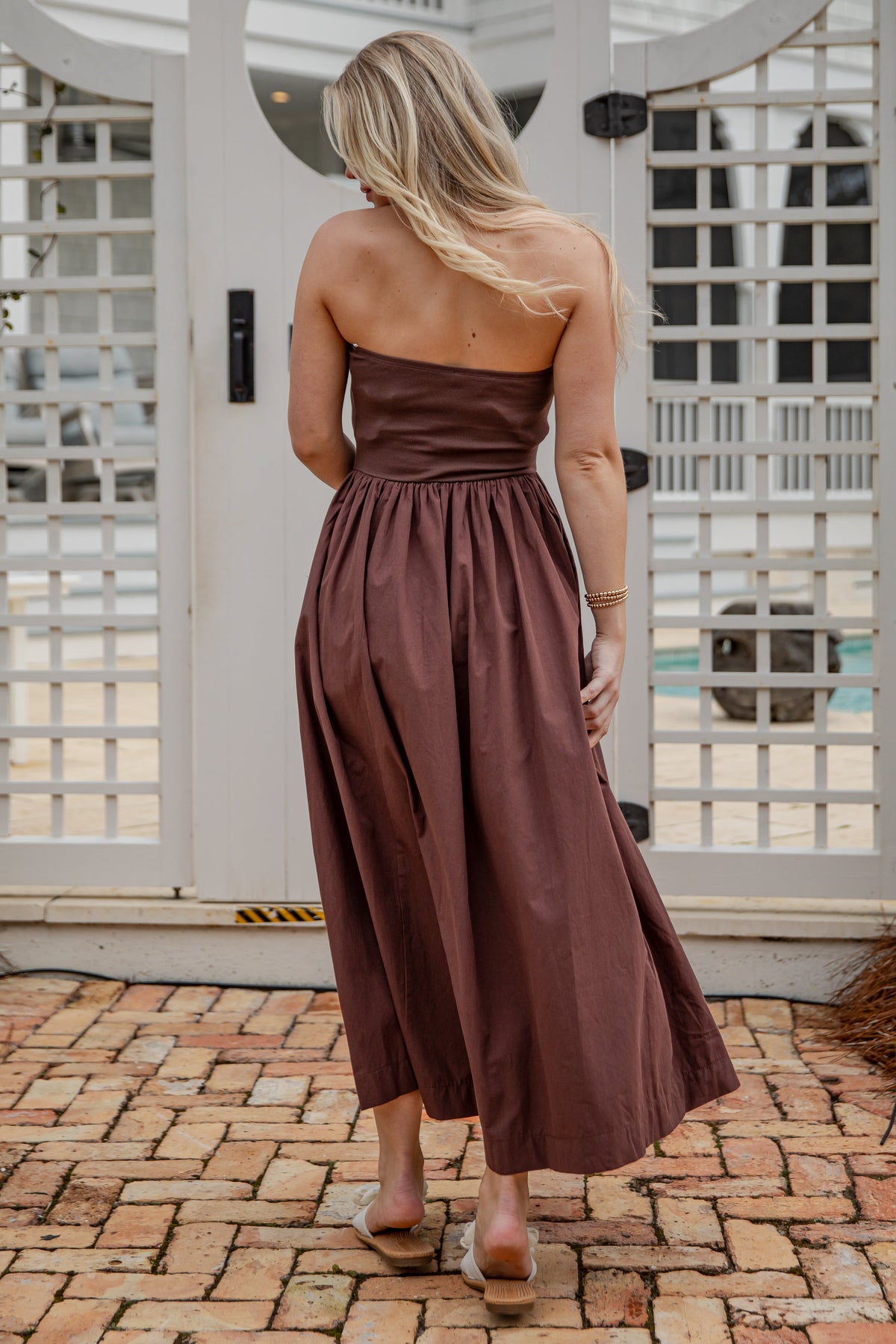 FINAL SALE - Chateau Days Strapless Maxi Dress