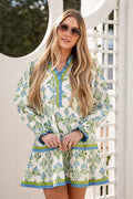 Garden Estate Printed Cream Dress