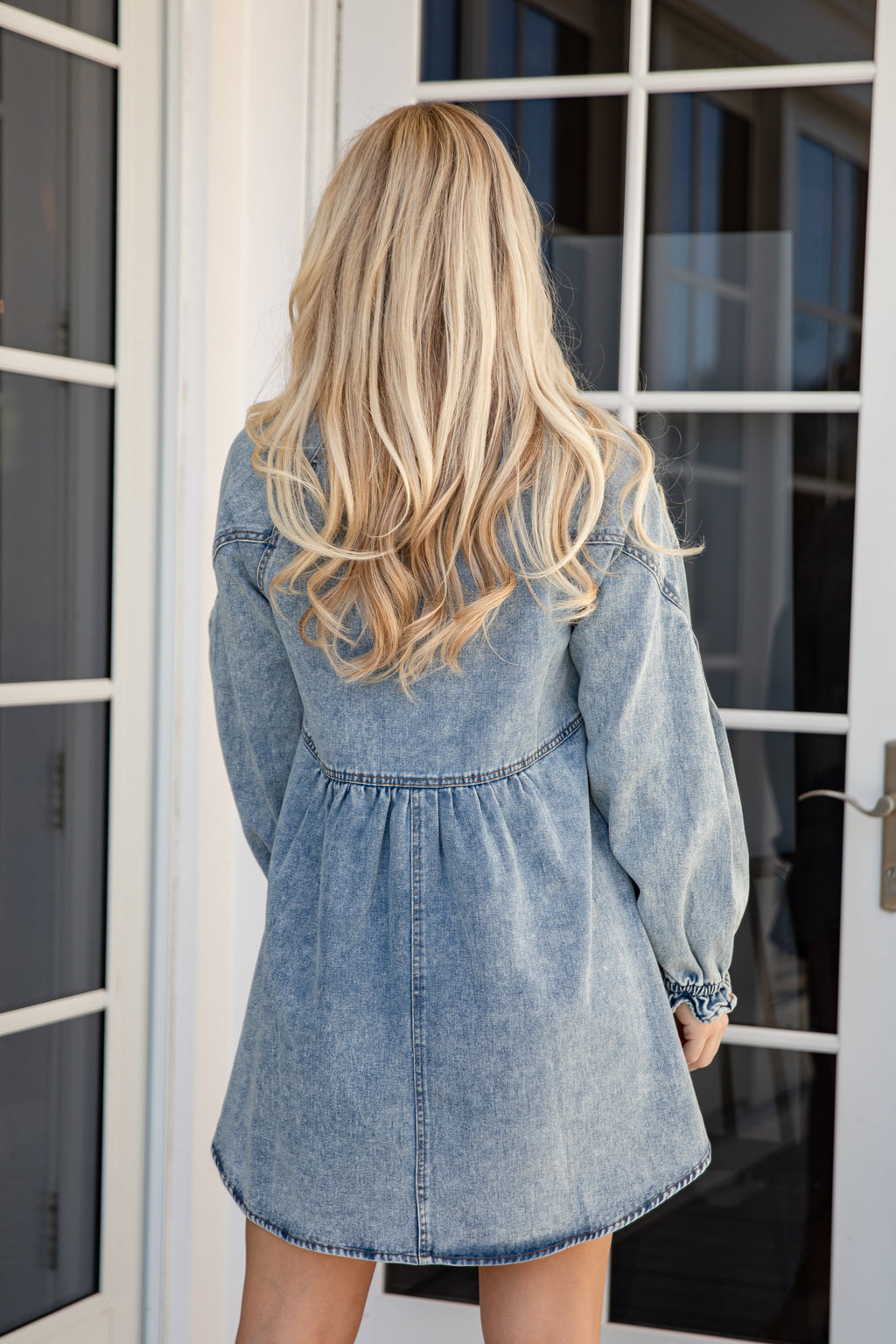 FINAL SALE - Loving Detail Denim Mini Dress