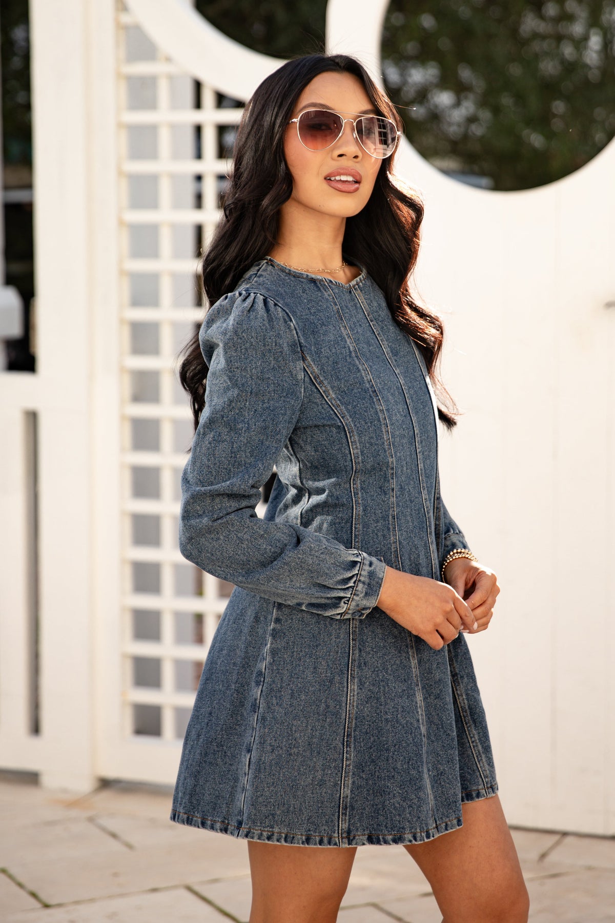 FINAL SALE - Blue Jean Beauty Denim Mini Dress