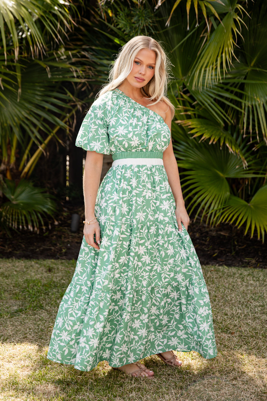 As Time Flies Floral Maxi Dress