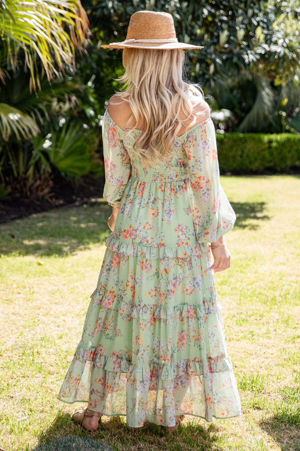 Garden Party Smocked Floral Maxi Dress