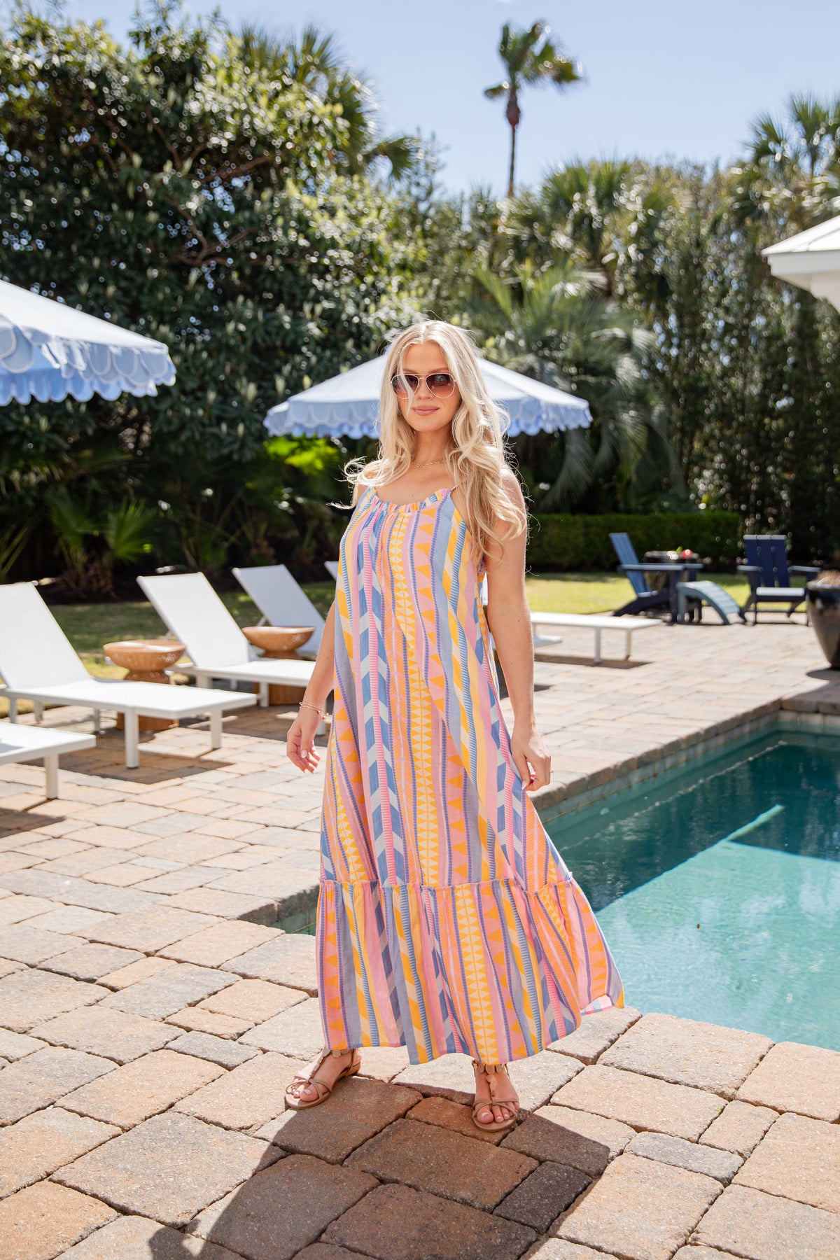 On Location Multi Maxi Dress