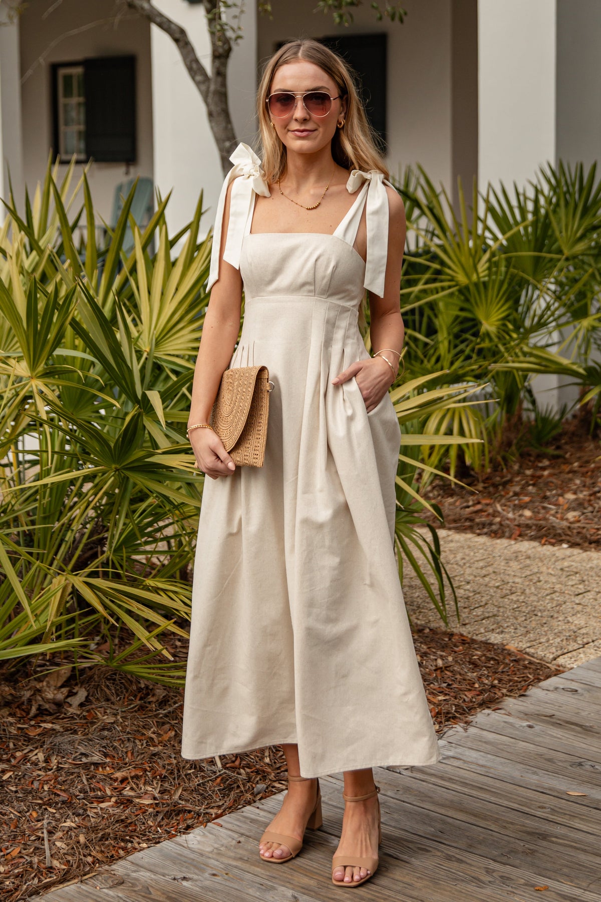 Positano Paseo Natural Maxi Dress