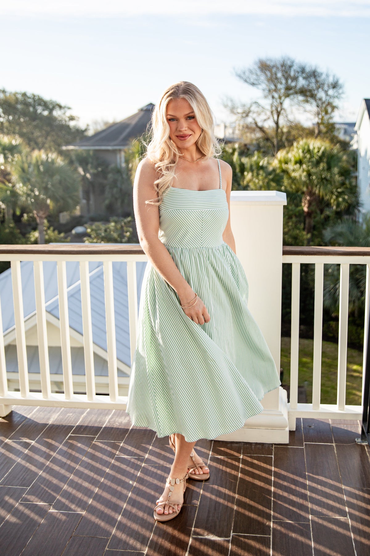 Sweetest Thing Stripe Midi Dress