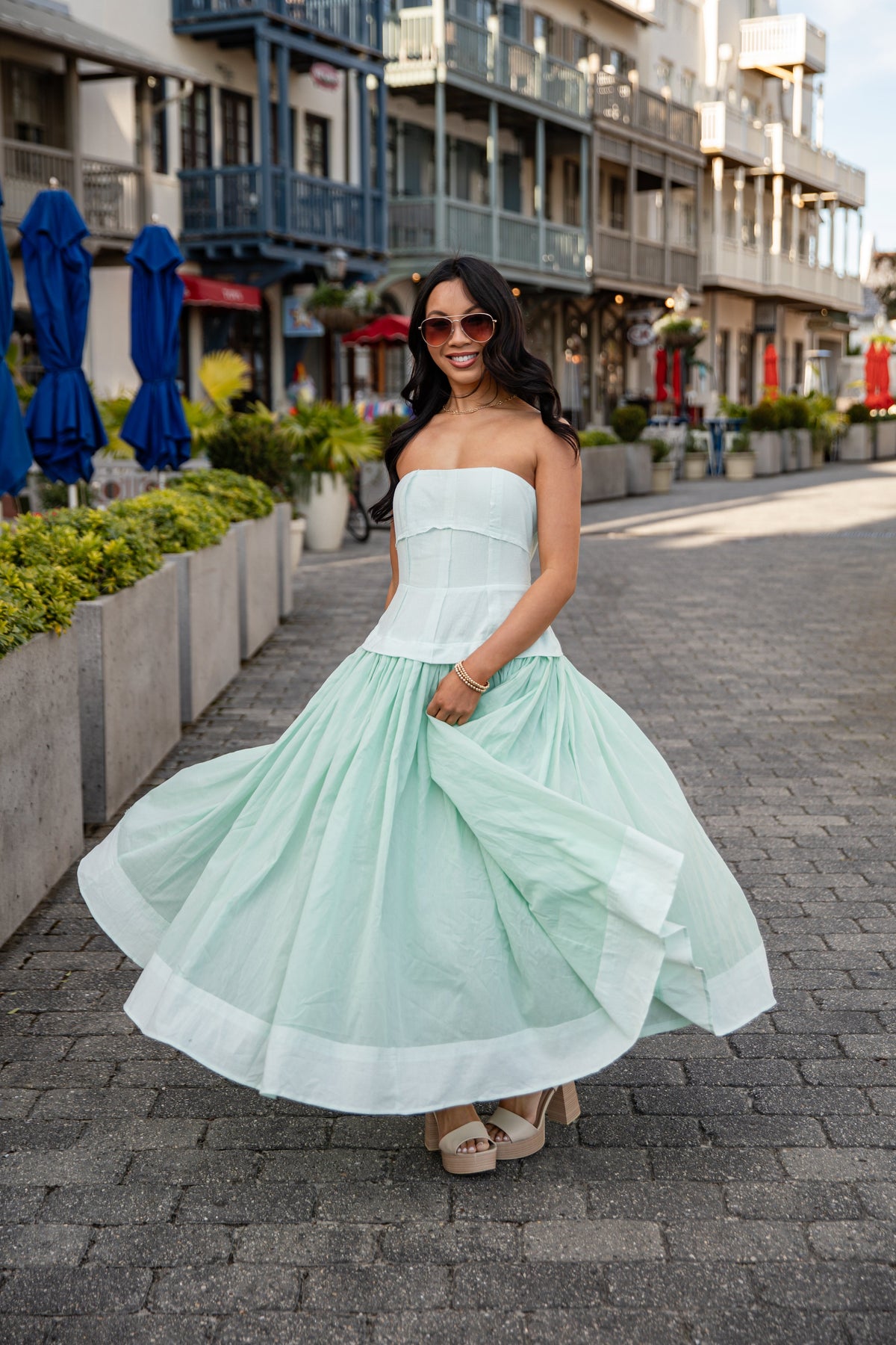 FINAL SALE - Boardwalk Breeze Maxi Dress