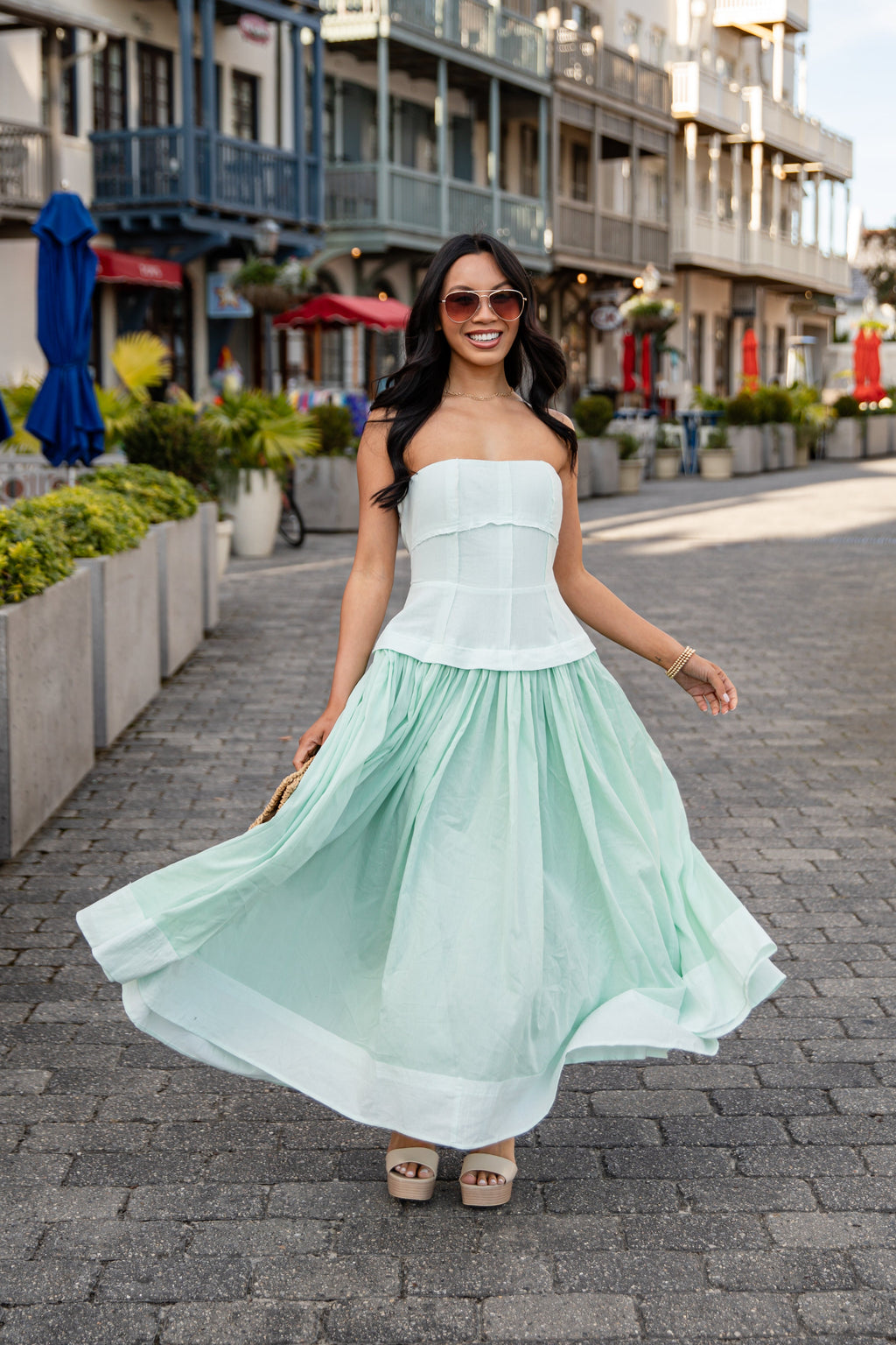 FINAL SALE - Boardwalk Breeze Maxi Dress