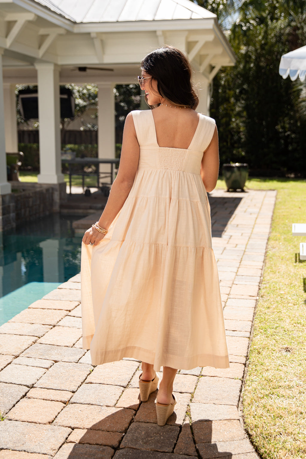 FINAL SALE - Speak Your Mind Tiered Midi Dress