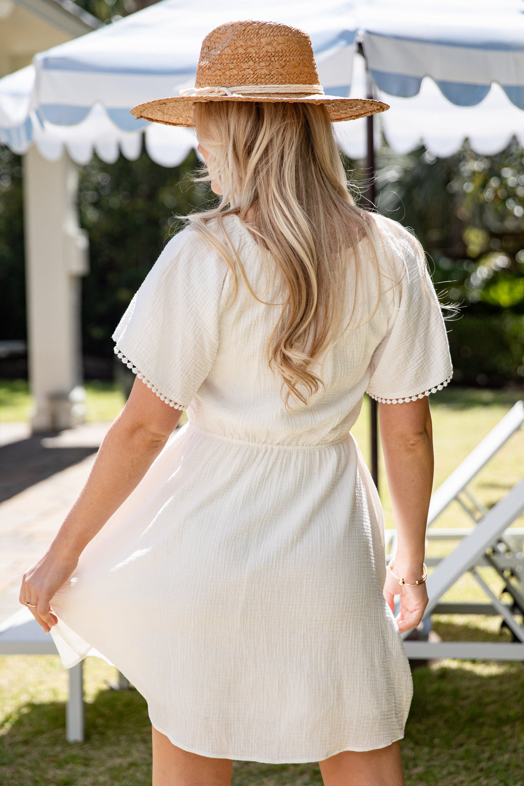 Until We Meet Again White Mini Dress
