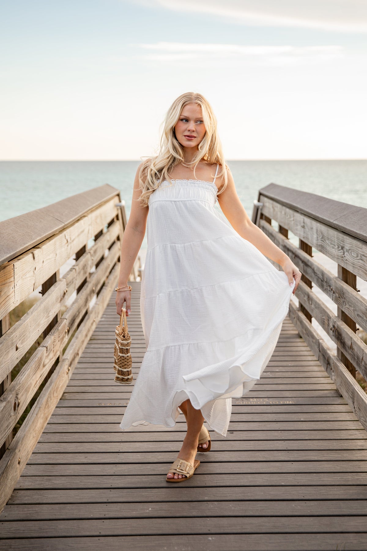 FINAL SALE - Sail Away Tiered Maxi Dress