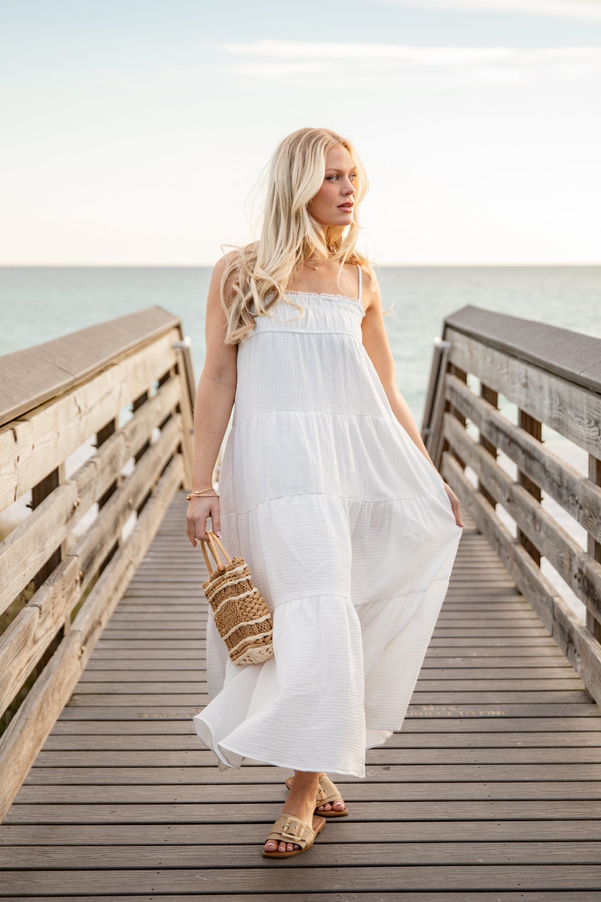 FINAL SALE - Sail Away Tiered Maxi Dress