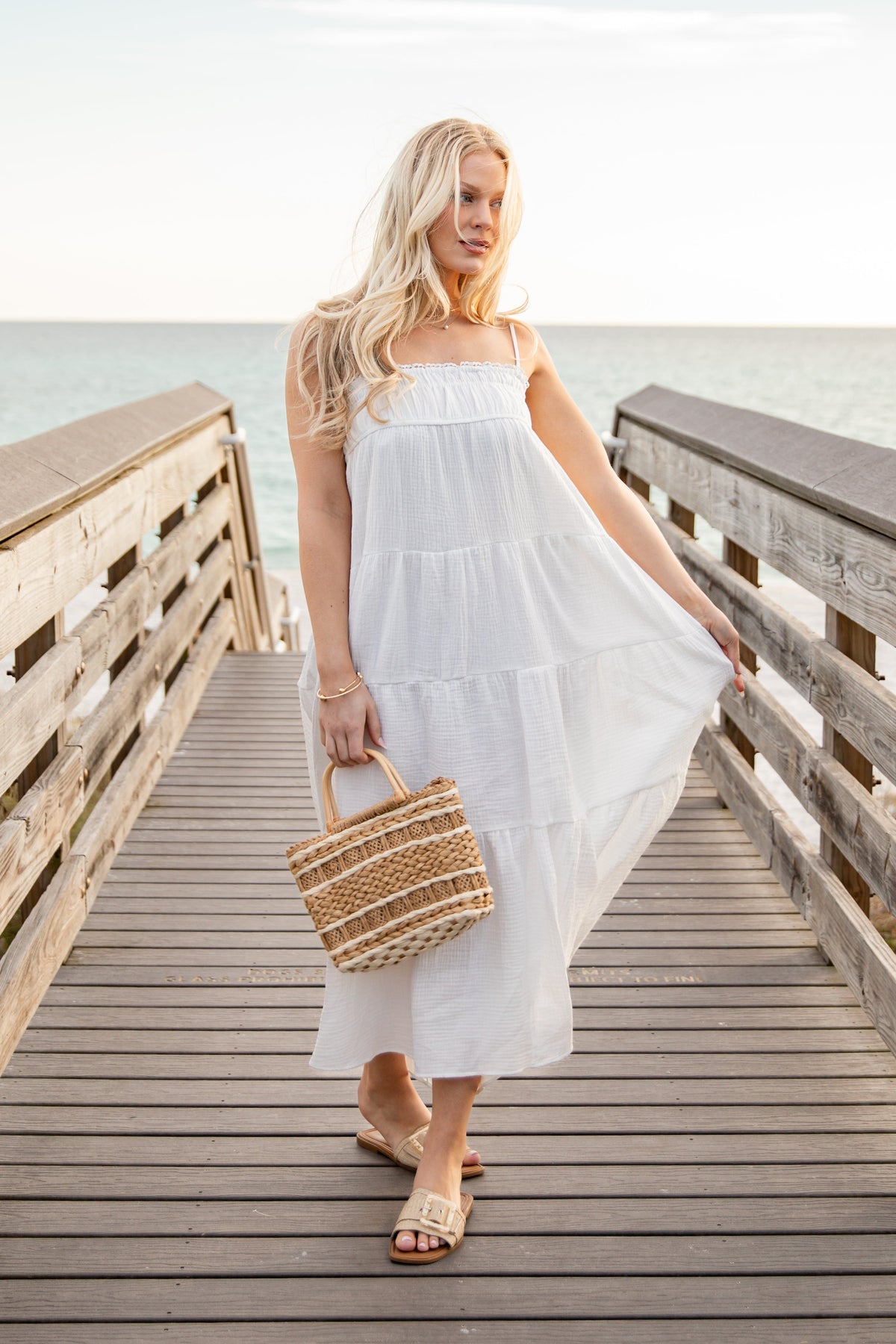FINAL SALE - Sail Away Tiered Maxi Dress