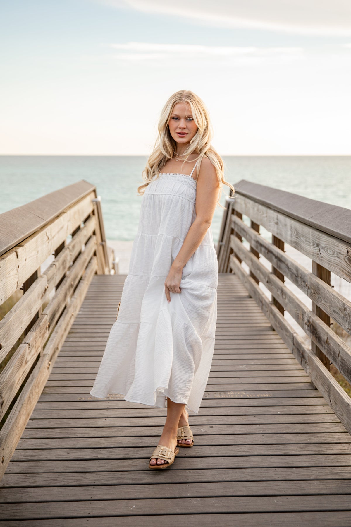 FINAL SALE - Sail Away Tiered Maxi Dress