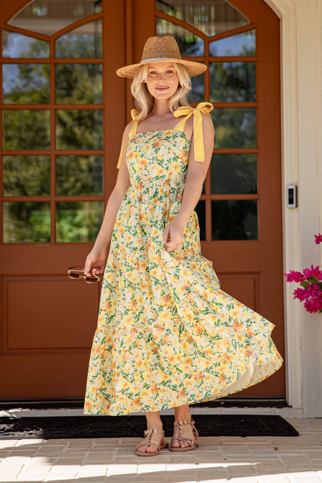 Coastal Romance Floral Maxi Dress