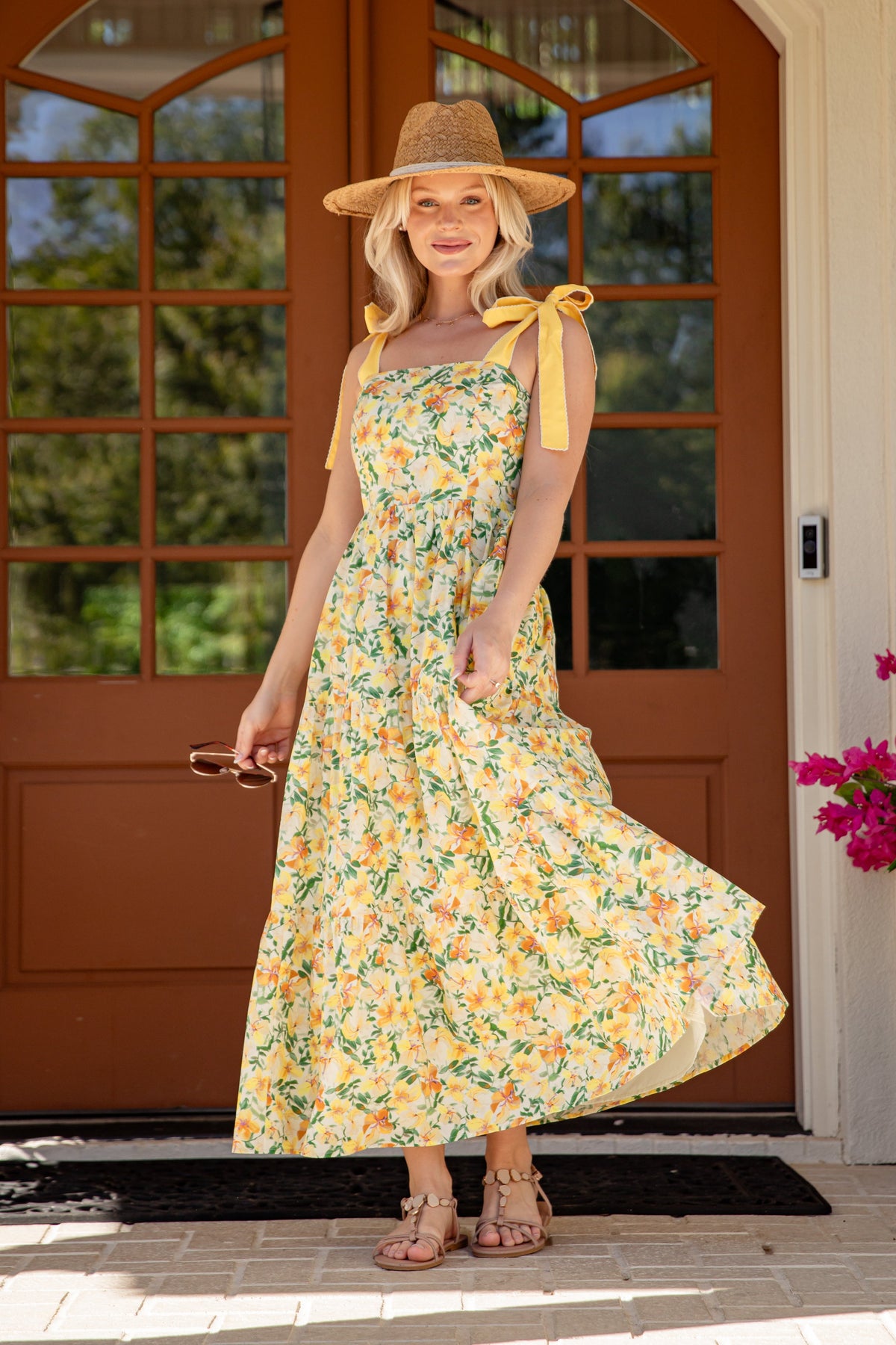 Coastal Romance Floral Maxi Dress