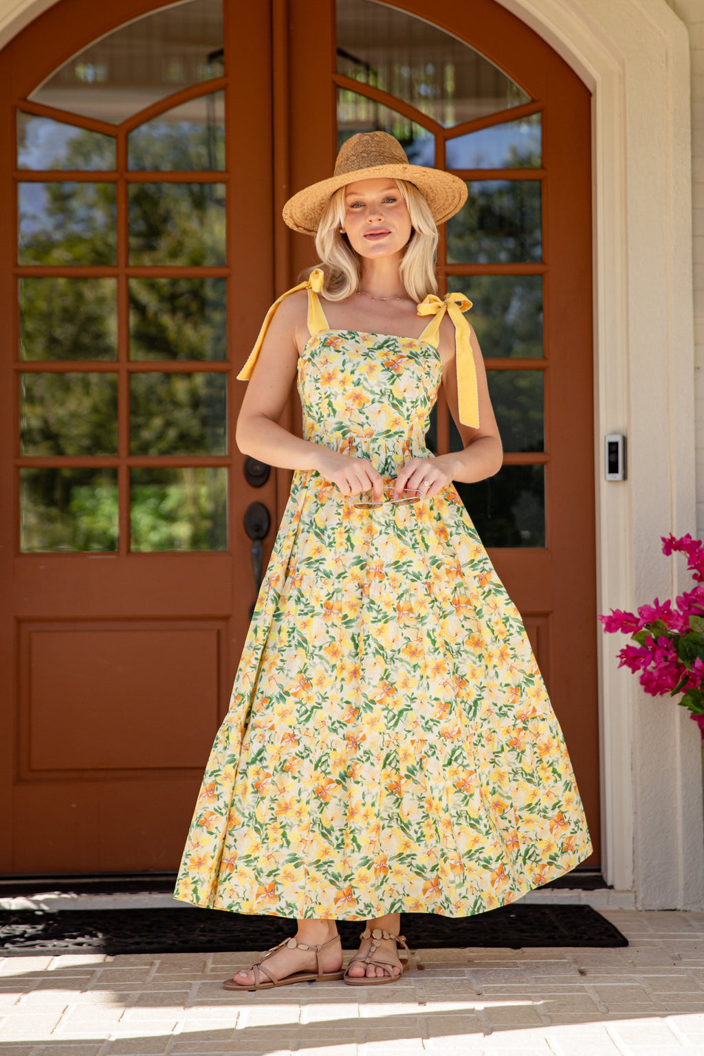 Coastal Romance Floral Maxi Dress