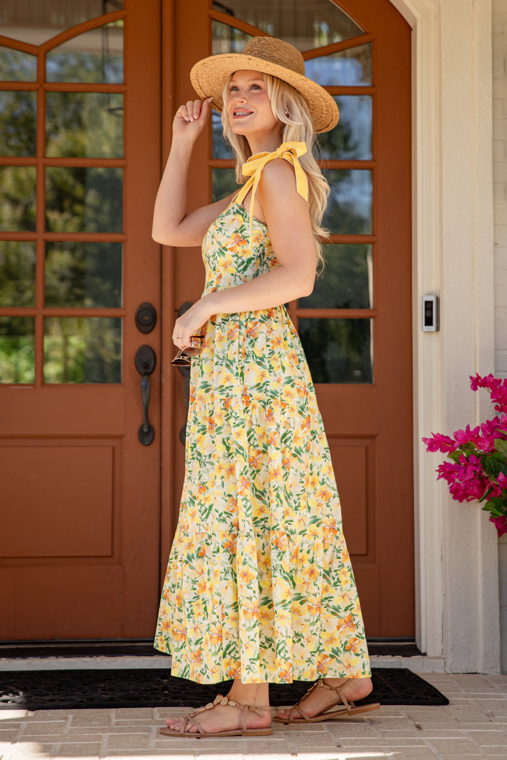Coastal Romance Floral Maxi Dress