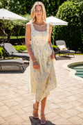 Purely Charming Yellow Floral Maxi Dress