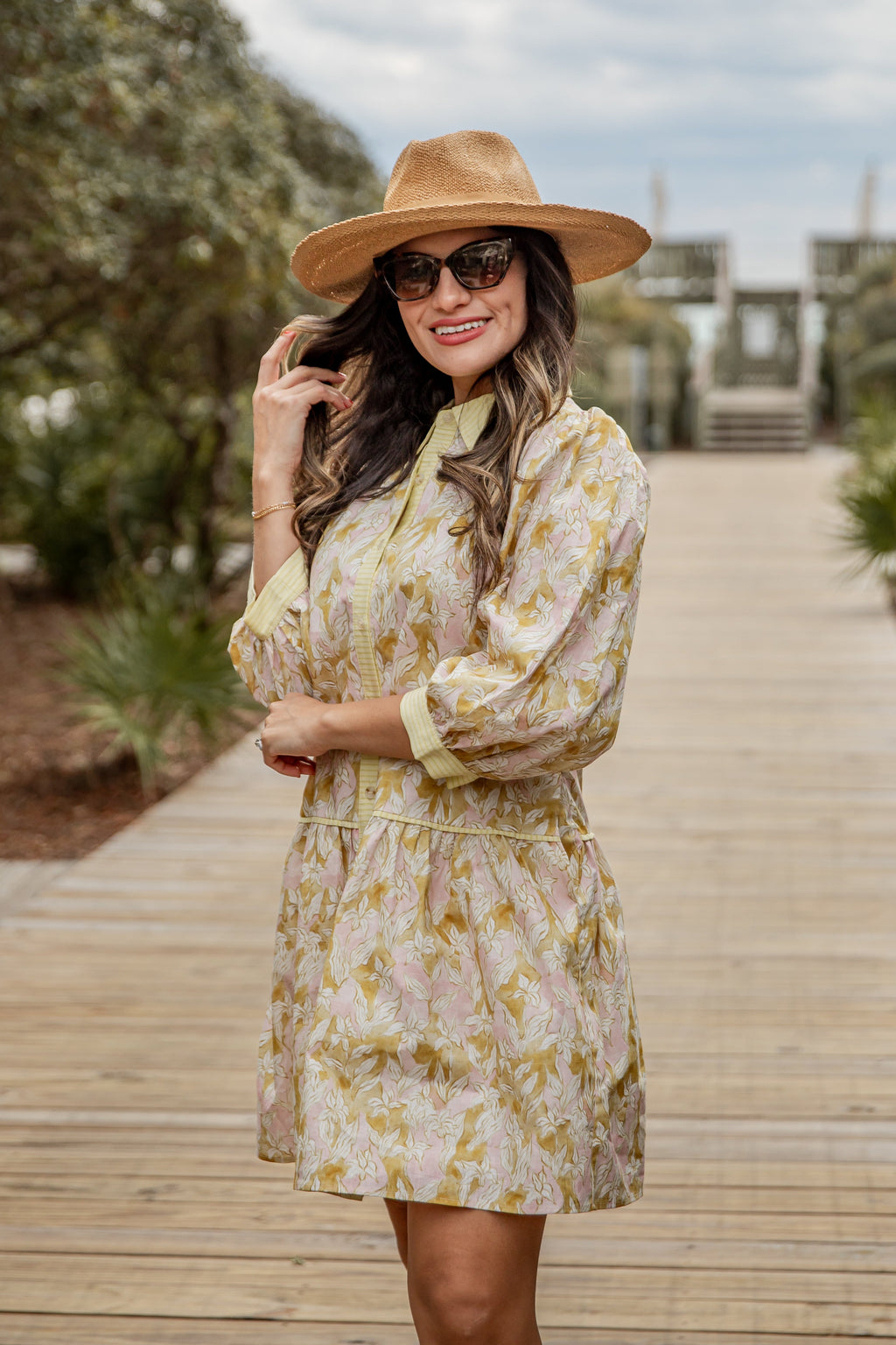 FINAL SALE - Blossom Breeze Floral Mini Dress