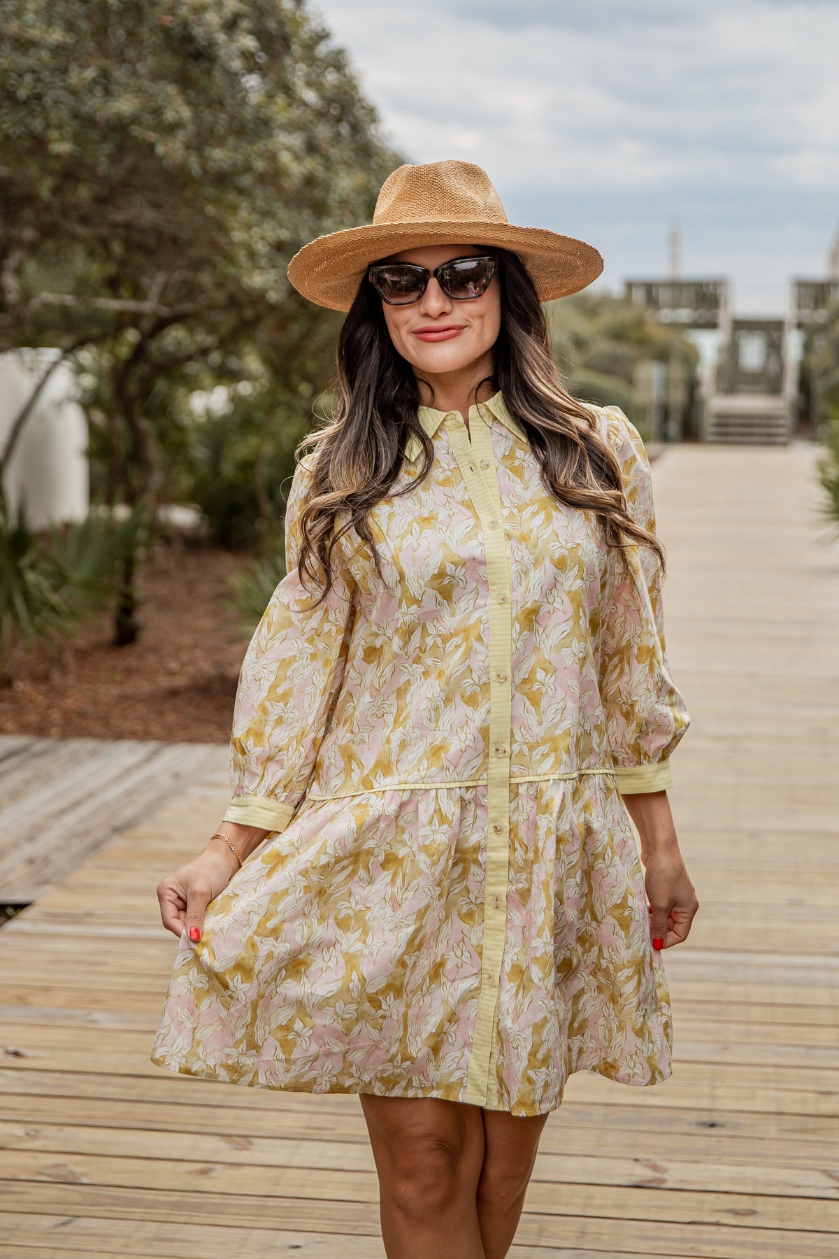 FINAL SALE - Blossom Breeze Floral Mini Dress