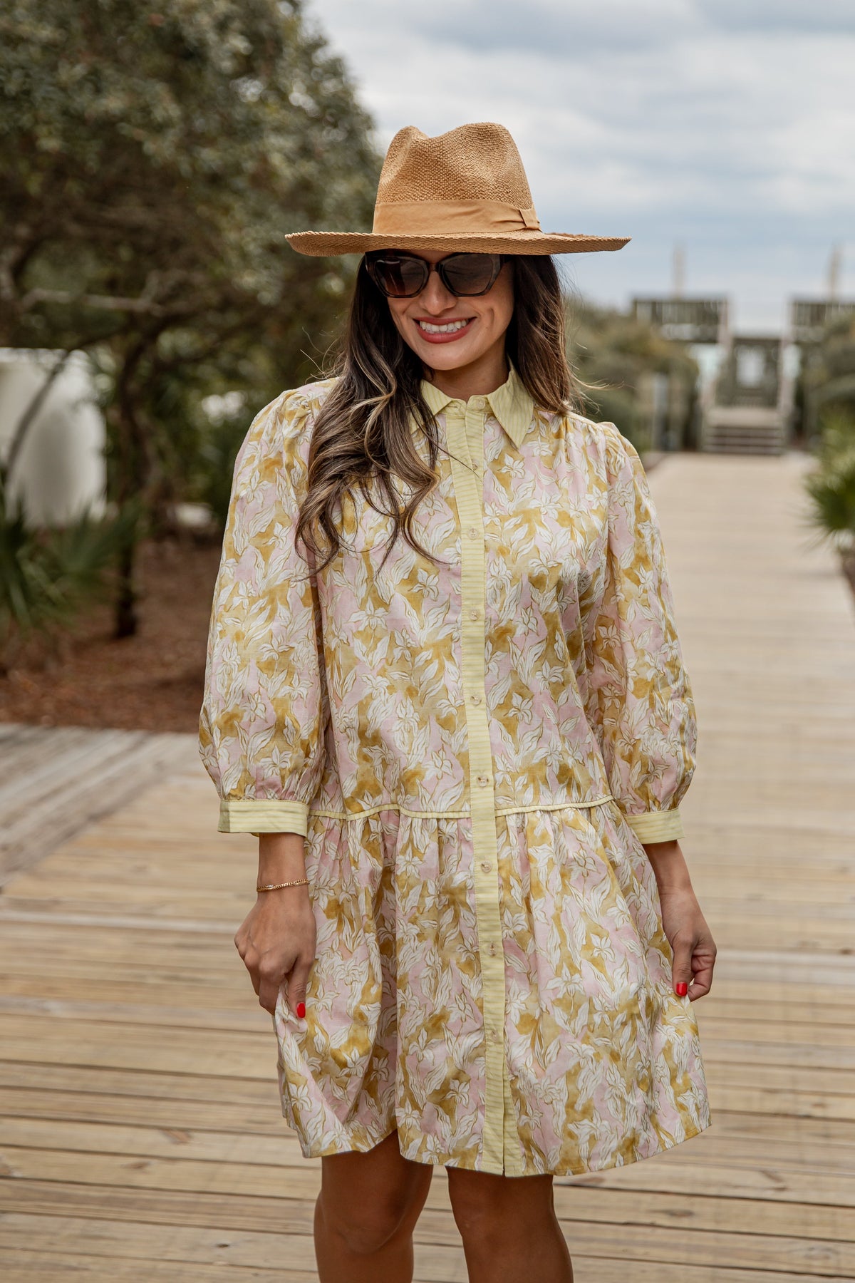 FINAL SALE - Blossom Breeze Floral Mini Dress