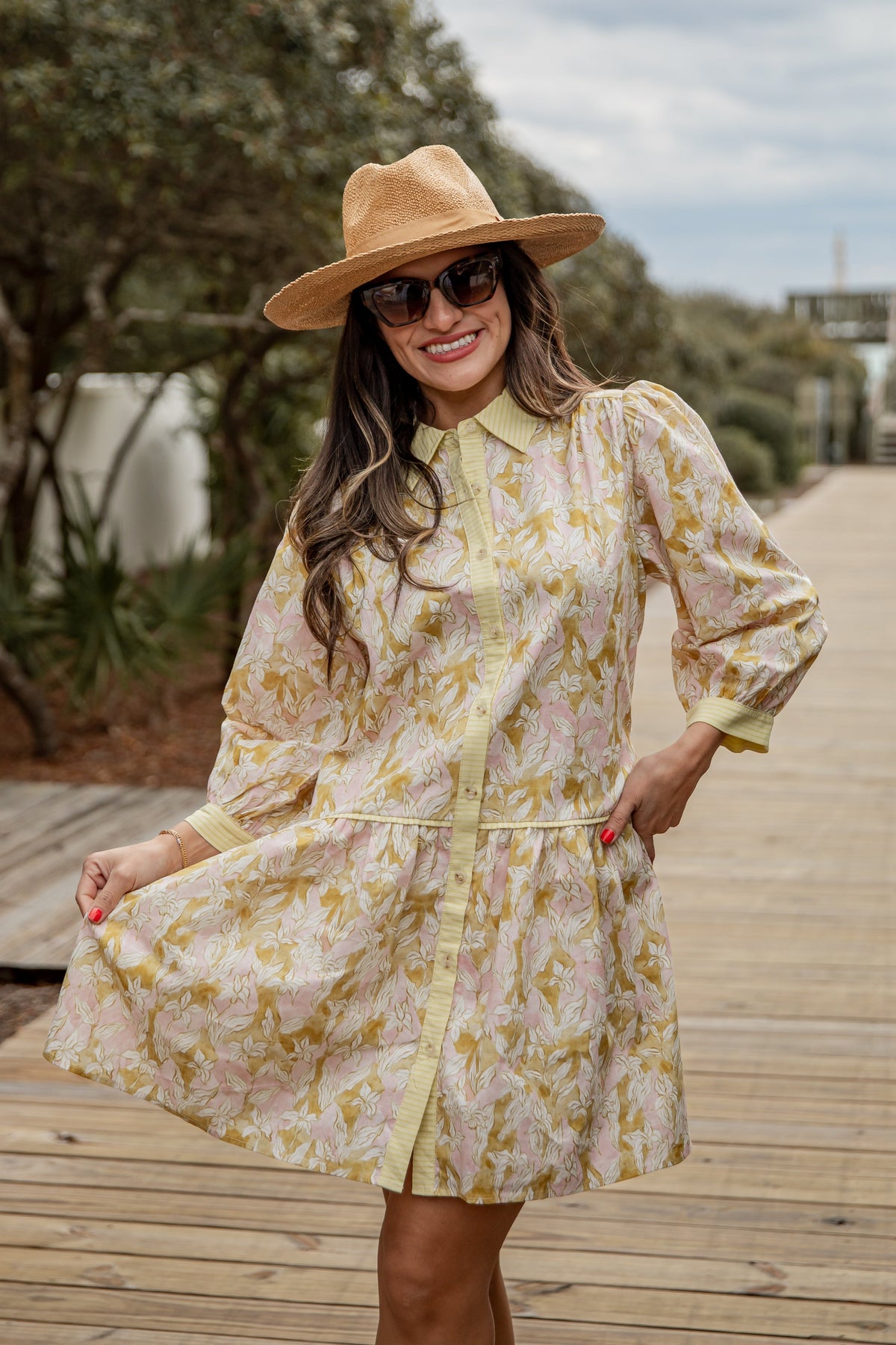 FINAL SALE - Blossom Breeze Floral Mini Dress