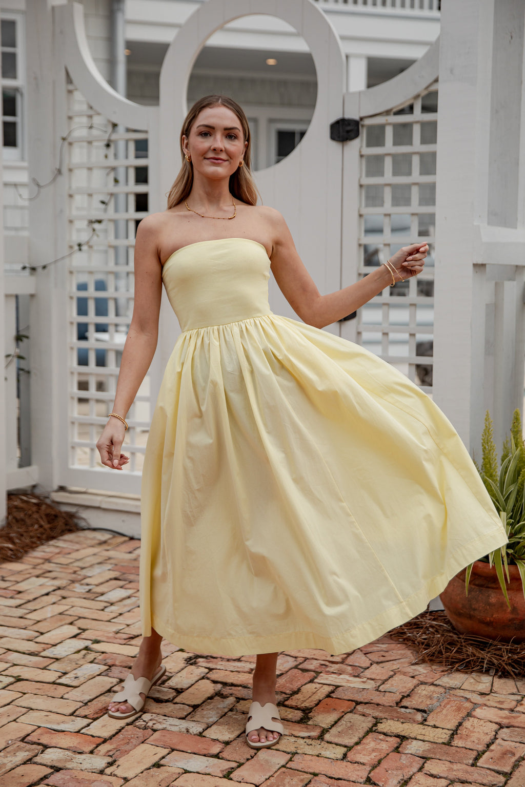 FINAL SALE - Chateau Days Strapless Maxi Dress