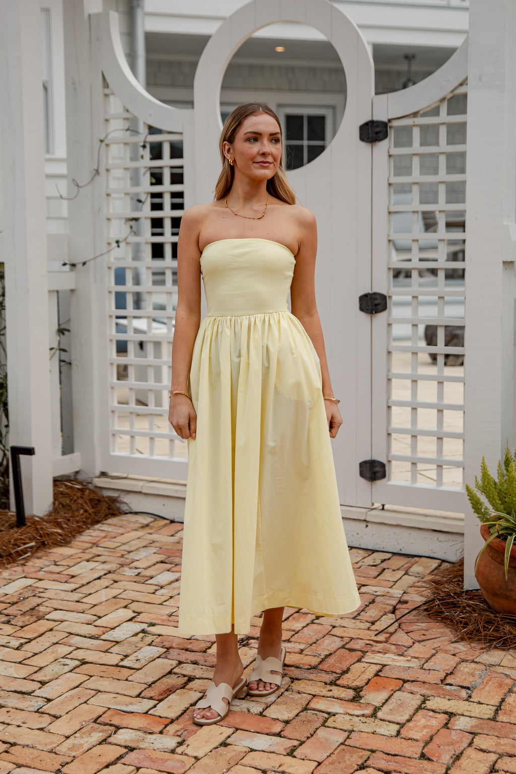 FINAL SALE - Chateau Days Strapless Maxi Dress